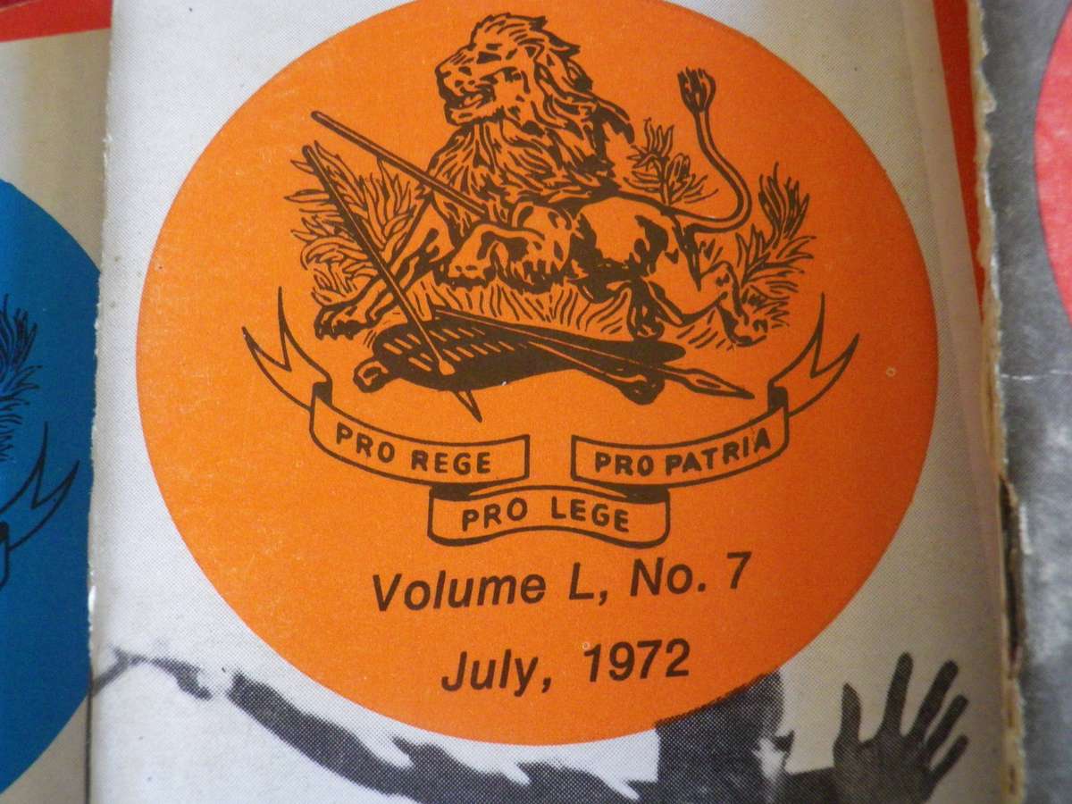 RHODESIA BSAP - OUTPOST MAGAZINES 1972 - ALL 12 MONTHS     (358)