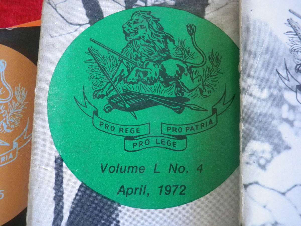RHODESIA BSAP - OUTPOST MAGAZINES 1972 - ALL 12 MONTHS     (358)