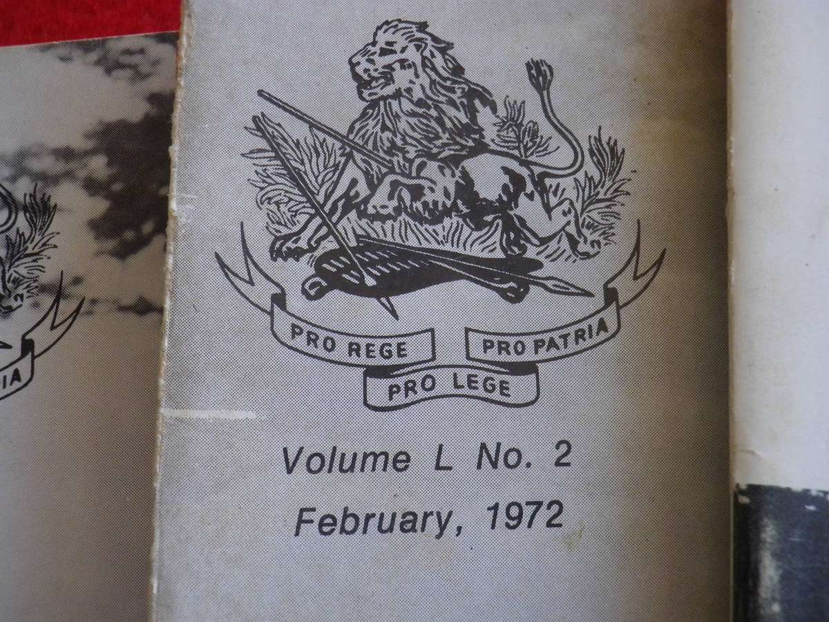RHODESIA BSAP - OUTPOST MAGAZINES 1972 - ALL 12 MONTHS     (358)