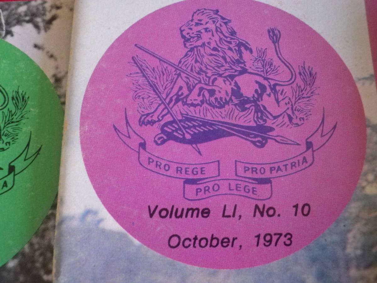 RHODESIA BSAP - OUTPOST MAGAZINES 1973 - ALL 12 MONTHS     (359)