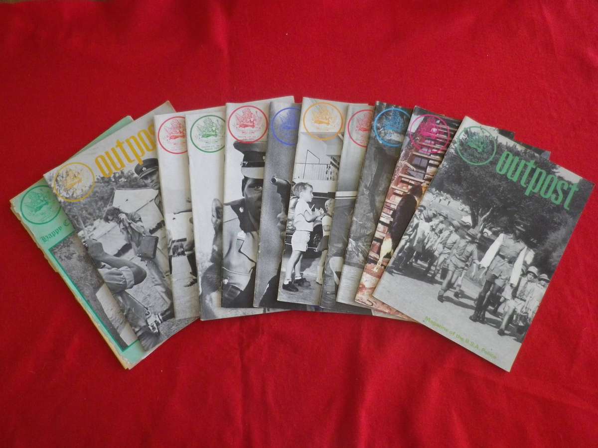 RHODESIA BSAP - OUTPOST MAGAZINES 1975 -  OCTOBER MISSING, DECEMBER DAMAGED COVER       (361)