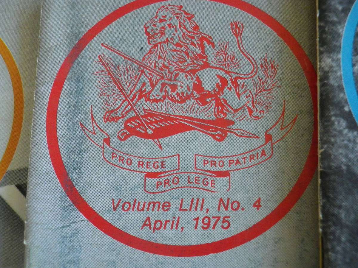 RHODESIA BSAP - OUTPOST MAGAZINES 1975 -  OCTOBER MISSING, DECEMBER DAMAGED COVER       (361)