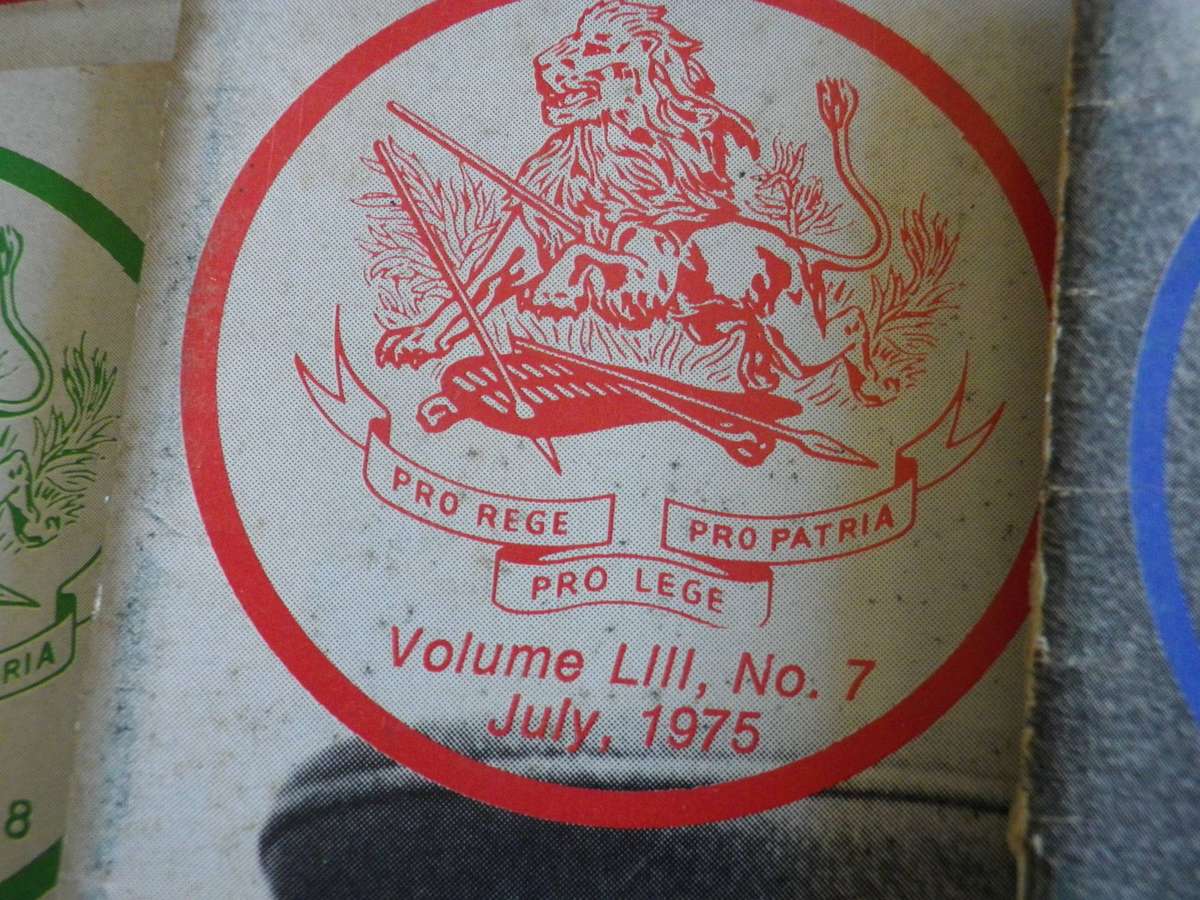 RHODESIA BSAP - OUTPOST MAGAZINES 1975 -  OCTOBER MISSING, DECEMBER DAMAGED COVER       (361)