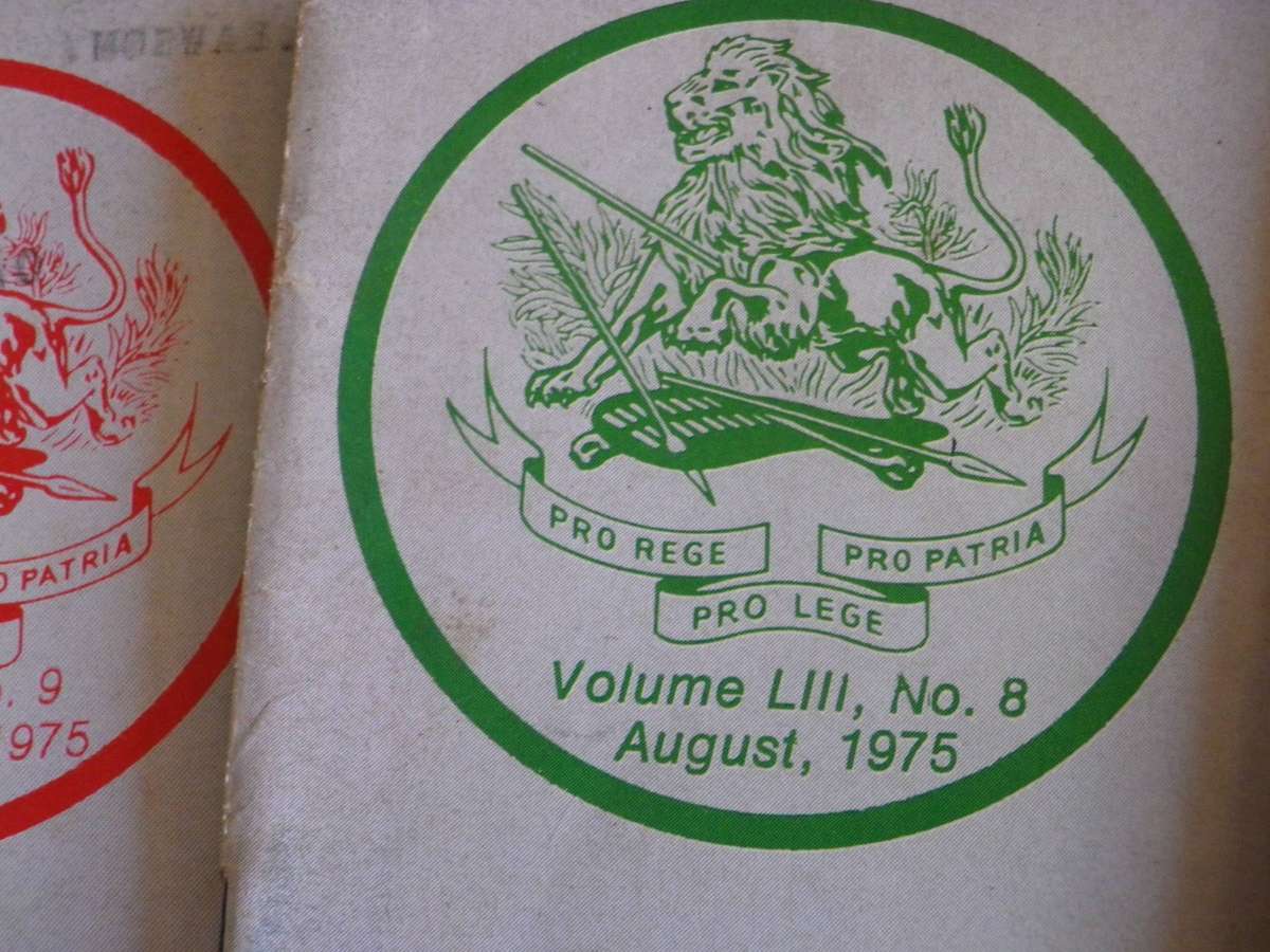 RHODESIA BSAP - OUTPOST MAGAZINES 1975 -  OCTOBER MISSING, DECEMBER DAMAGED COVER       (361)