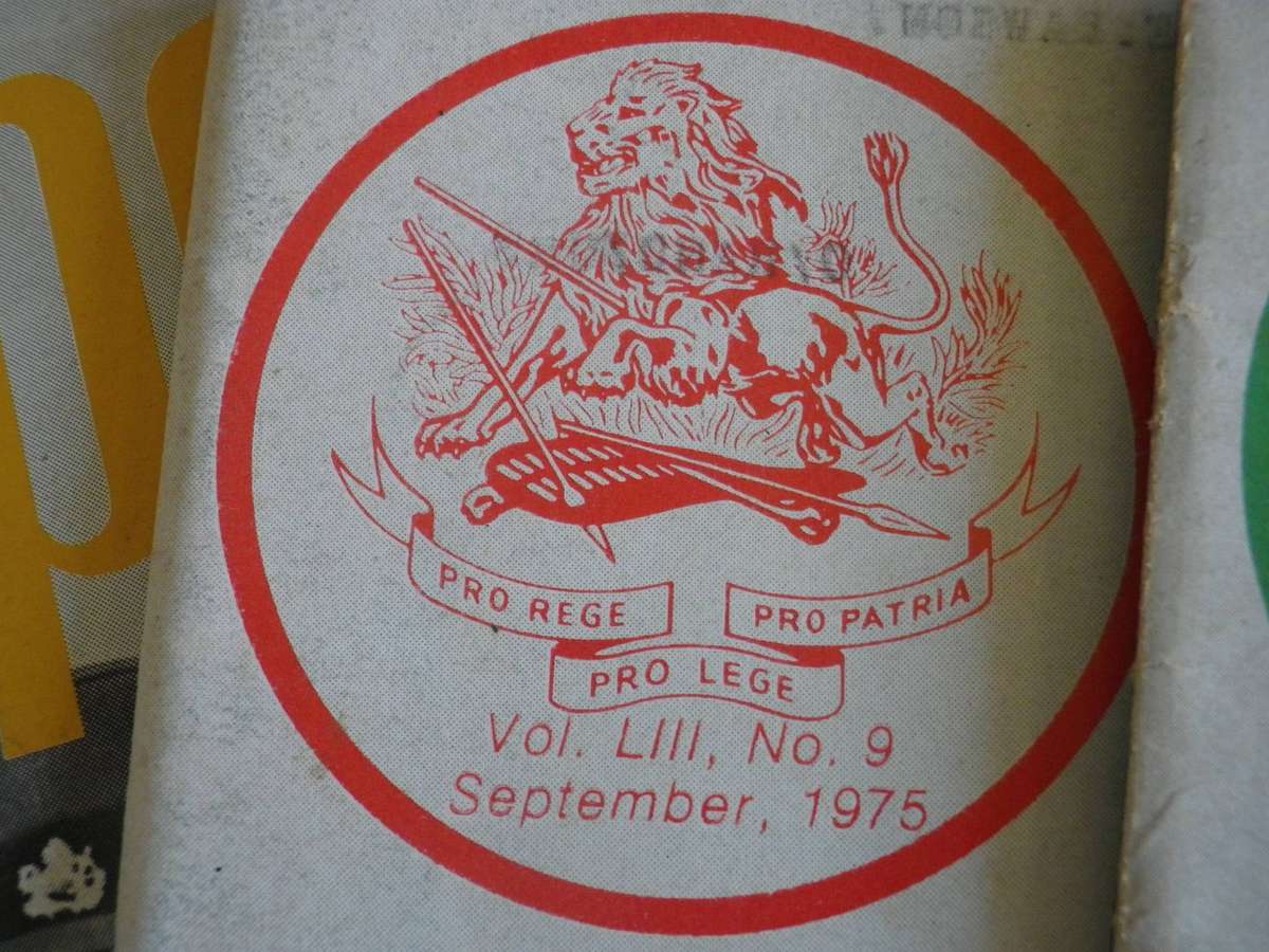 RHODESIA BSAP - OUTPOST MAGAZINES 1975 -  OCTOBER MISSING, DECEMBER DAMAGED COVER       (361)