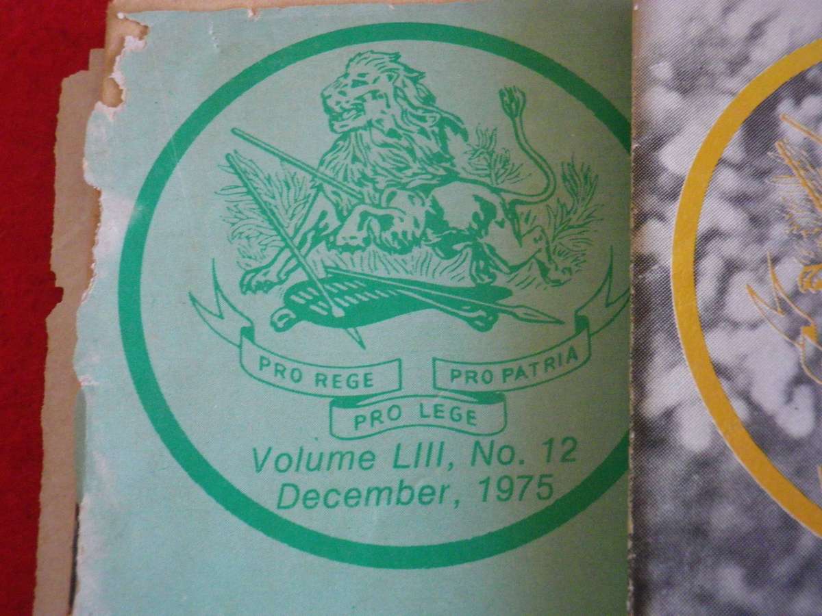 RHODESIA BSAP - OUTPOST MAGAZINES 1975 -  OCTOBER MISSING, DECEMBER DAMAGED COVER       (361)