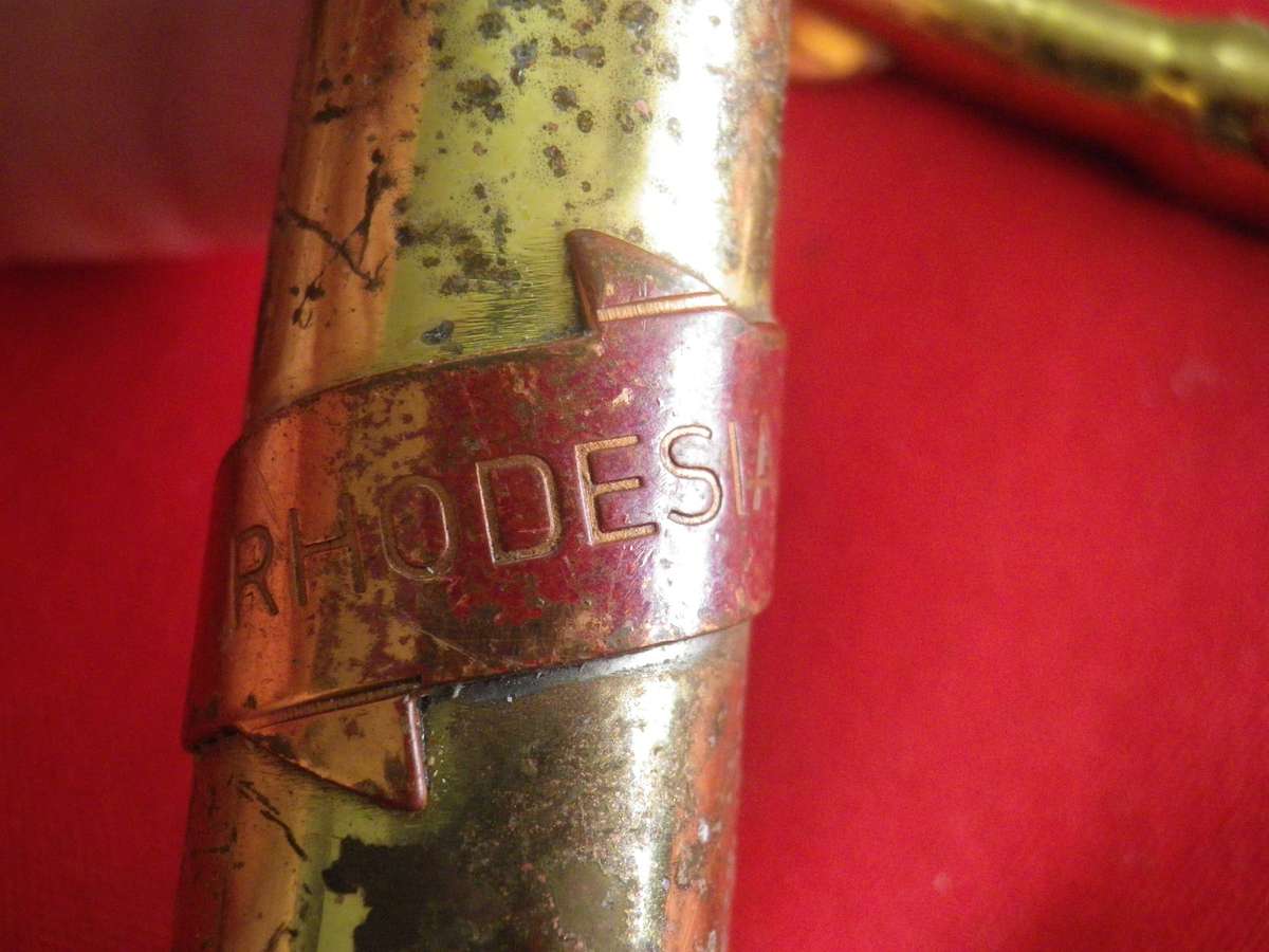 RHODESIAN WAR - "TRENCH ART" - BRASS LETTER + BEER BOTTLE OPENERS  - UNCLEANED, SOME TARNISH  (4037)