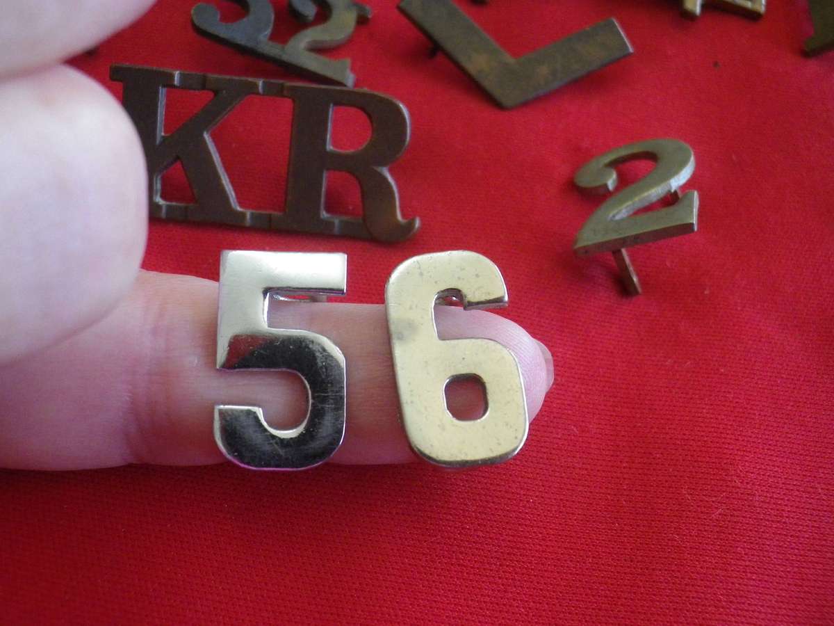 BRITISH ARMY + COLONIAL - MIXED LOT TITLES + NUMERALS ETC - DAMAGE TO A FEW, SEE PICS    (330)