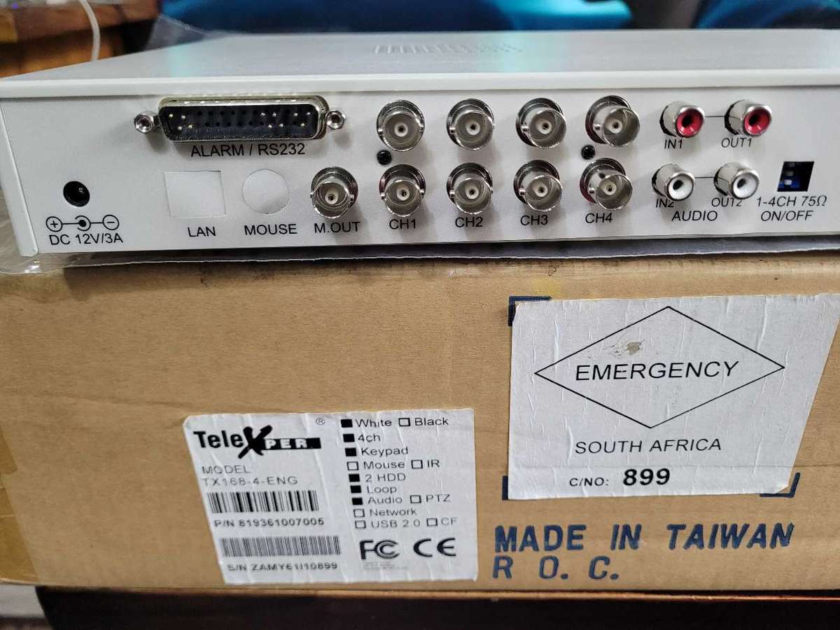 UNUSED TeleXper (TX168-4-ENG) 8-Channel Digital Video Transcoder (UNIT & INSTALLATION DISC ONLY)