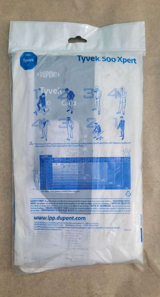 Tyvek 500 Xpert (MD) COVERALL Cat III (Bid Per Lot)