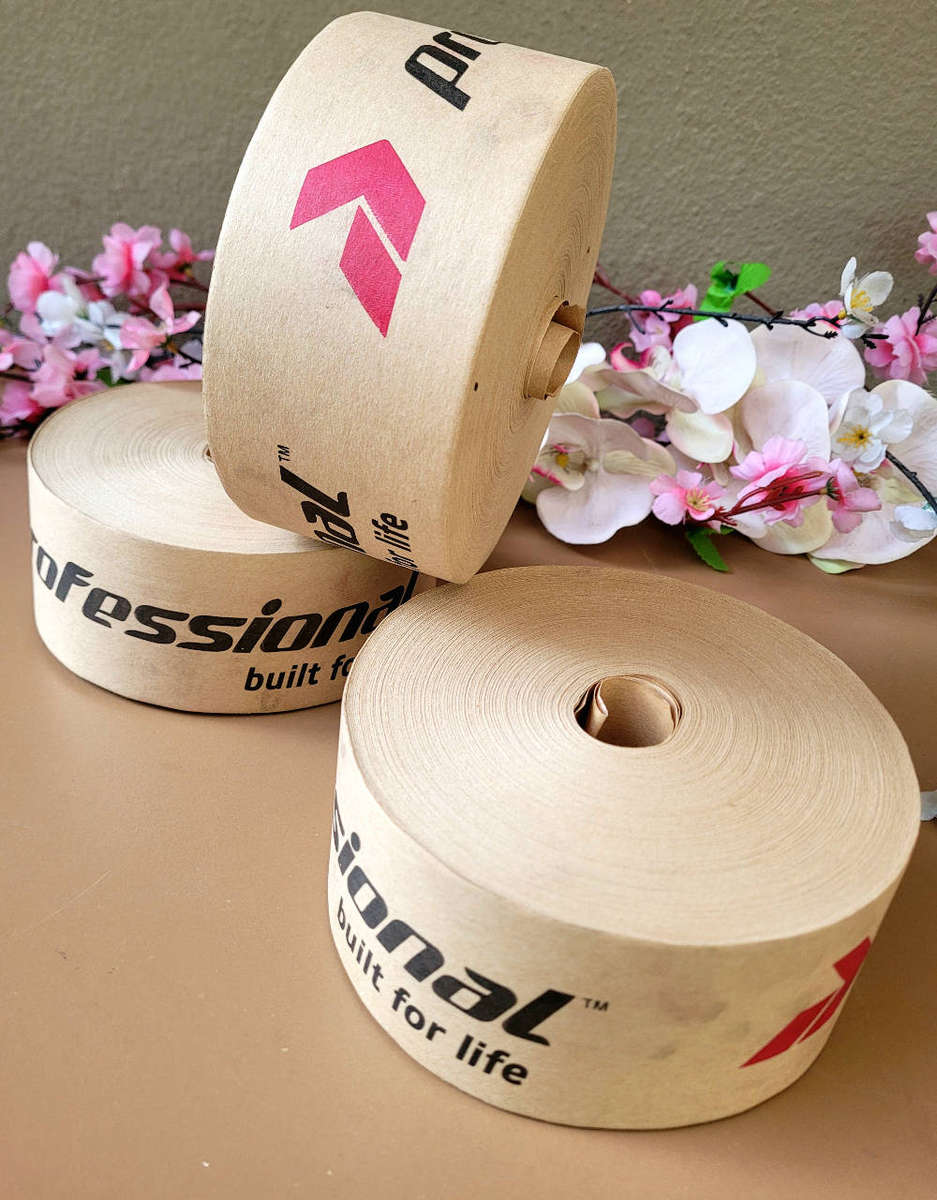 860g LARGE Professional-Branded GUM TAPE ROLL/ KRAFT PAPER TAPE ROLL. (Bid Per Piece-To Take All 4x)