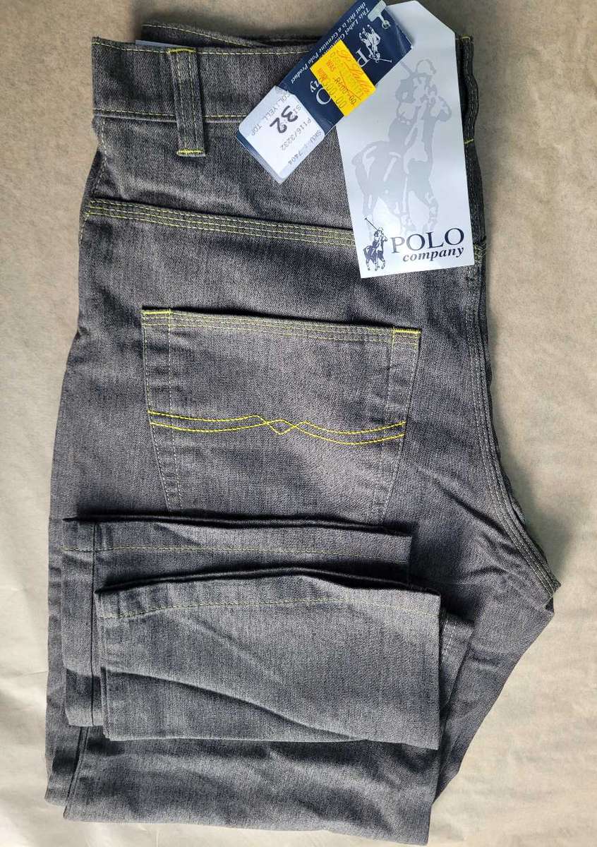 UNUSED Size 32 Triple-Stitched POLO Relaxed Fit  Jeans