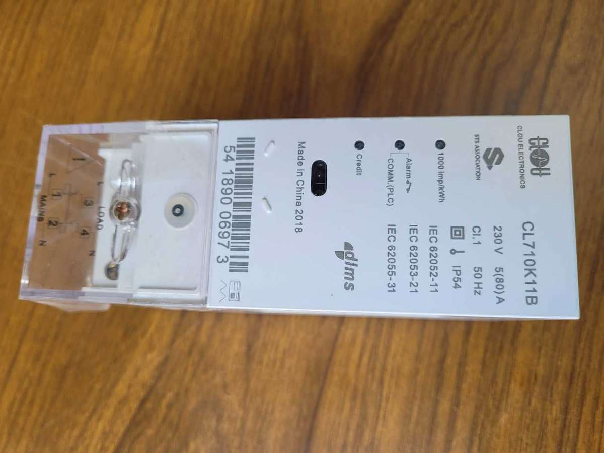 UNUSED...Single-Phase Din Rail Pre-Paid Electricity Meter (CL710K11B)