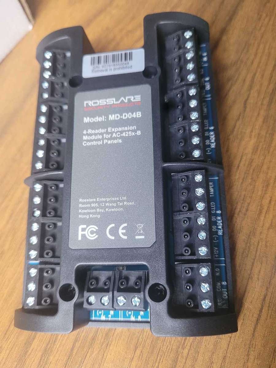 UNUSED ROSSLARE 4-Reader Expansion Module For AC-425xB Panel (MD-D04B)