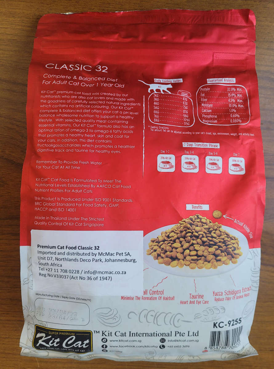 1.2Kg CLASSIC 32 Complete Balanced Diet For Cats 1 Year And Older-Expiry: 23 04 25