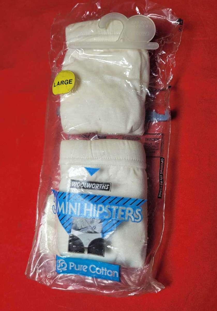 WOOLWORTHS 2-Piece Pure Cotton Briefs (L)       LAST ONE...