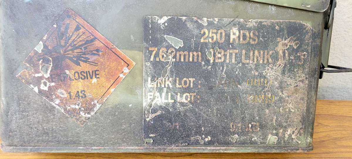 250 Rounds, 7.62mm Vintage Military Ammunition Box Bundle (Bid Per Lot)