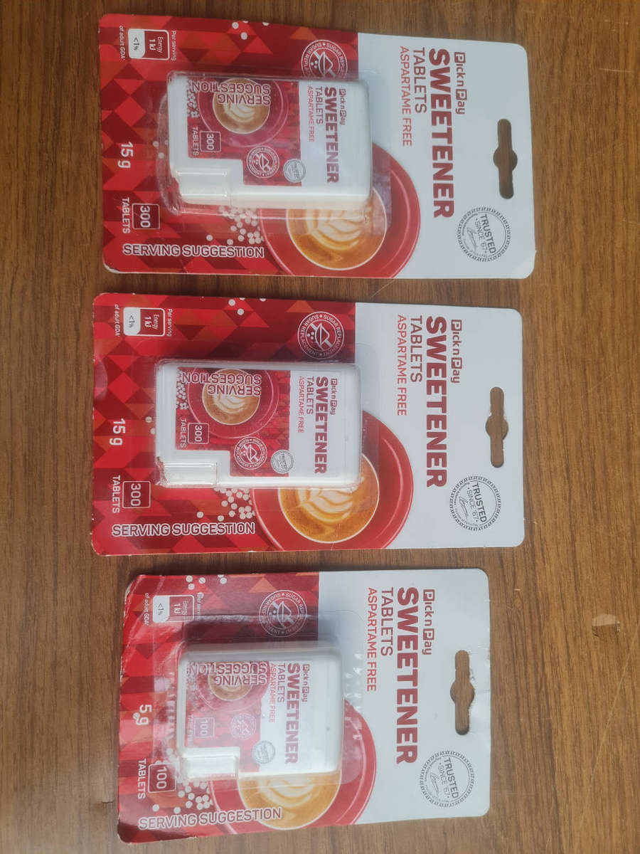 Sweeteners (2x300 & 1x100-Packs.  BB: 09.2026/21.11.2025 (Bid Per Pack To Take all 3x)