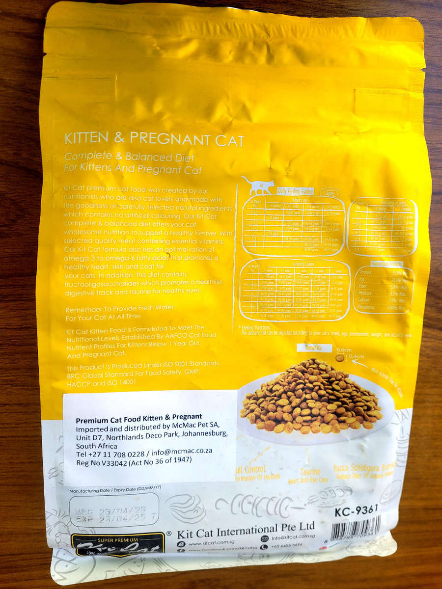 KITTEN & PREGNANT CATS Complete Premium Cat Food. EXPIRY: 24 04 25