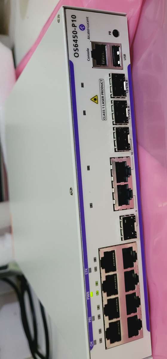 UNUSED Alcatel Lucent Omni-Switch. Powers On As Pictured. (06450-P10) SWITCH ONLY