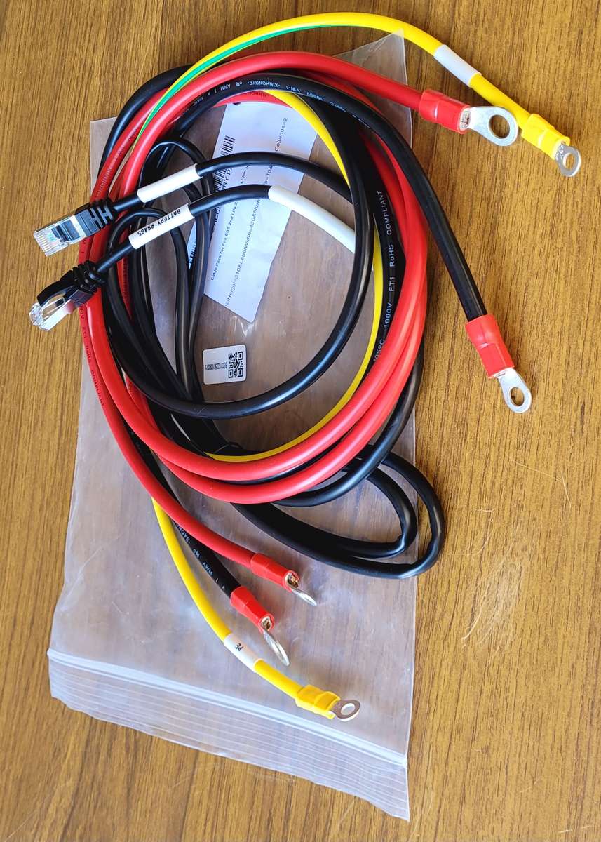 Fox ESS 2nd Life 2.56Kwh Li-Ion Battery Cable Pack. (Bid Per Piece)