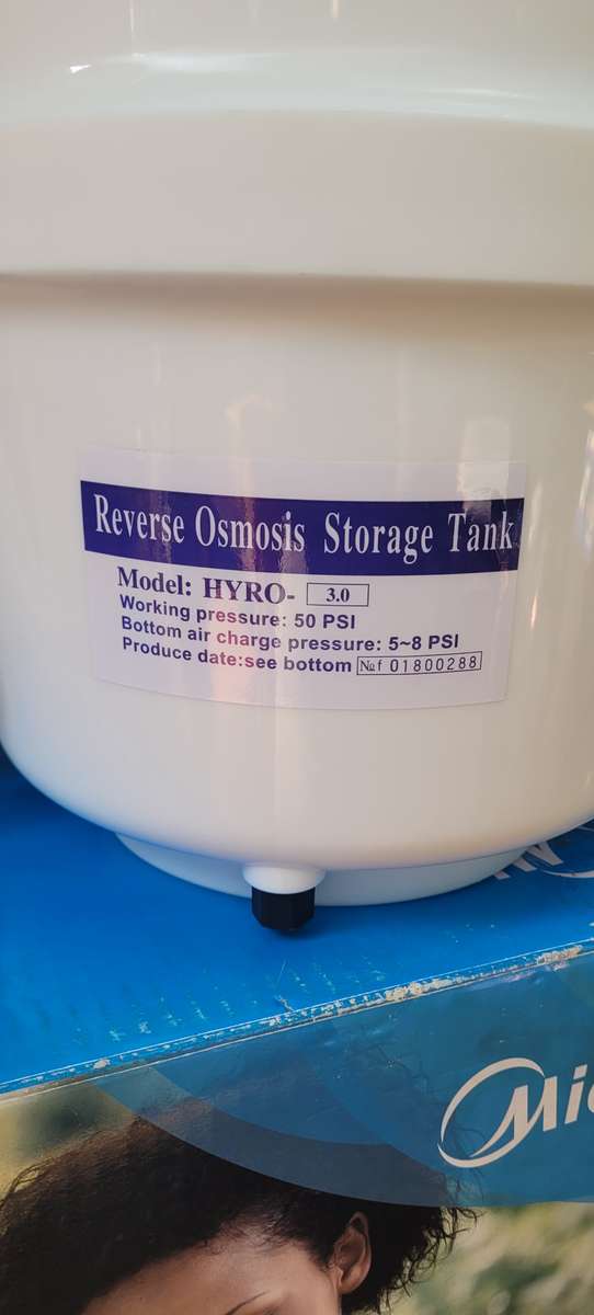 Replacement R/O Pressure TANK ONLY - NO PIPE (Model HYRO 3.0) For MIDEA 5-Stage Water Filtration Kit