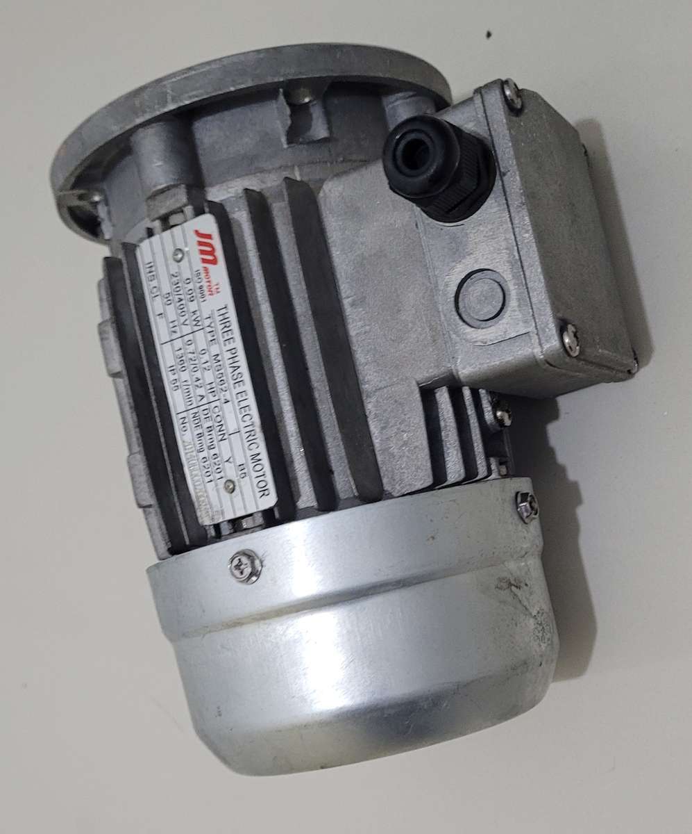 UNUSED 0.09Kw BMG 3-Phase Electric Motor. 0.12Hp, 1360 R/per Min