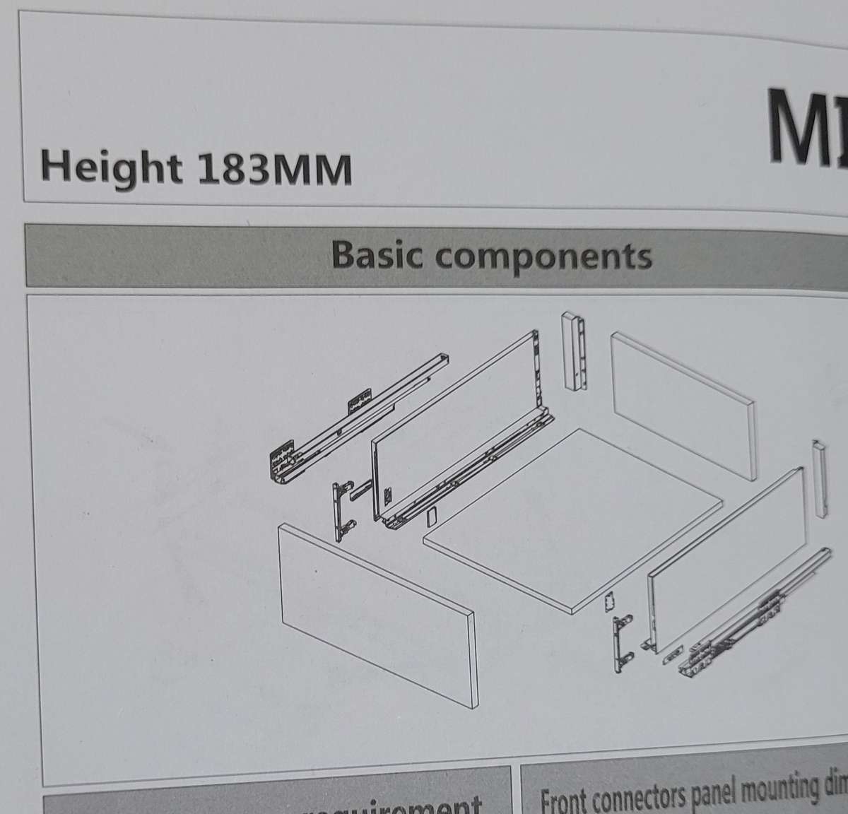 GARIS High Quality Soft-Close Cabinet Drawer Slides. Complete Set. (60.5 x 32.5 x 24.5)cm