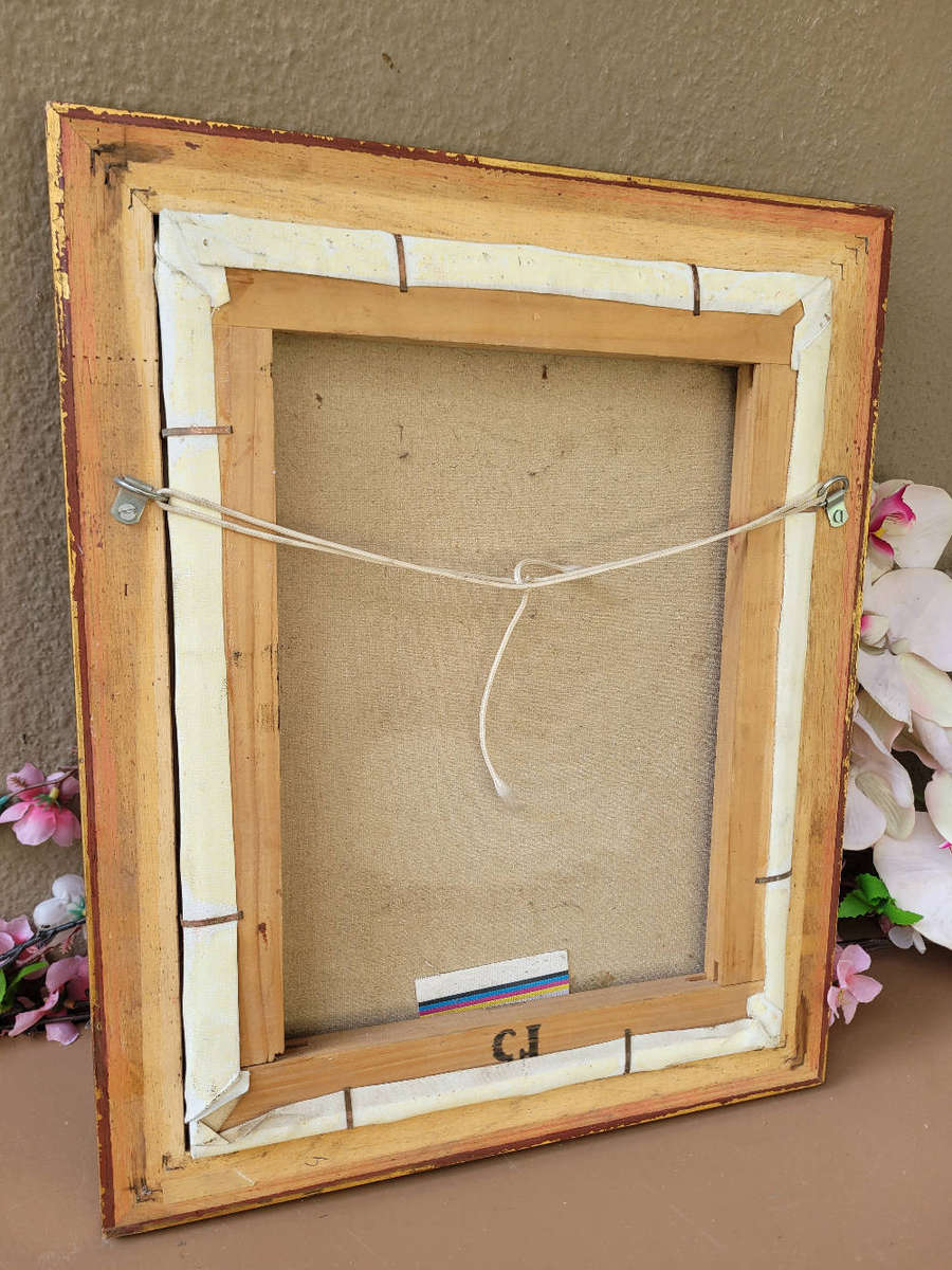 Signed Oil-On-Canvas Portrait (34 x 26)Cm. Depicts An Old Homeless Man