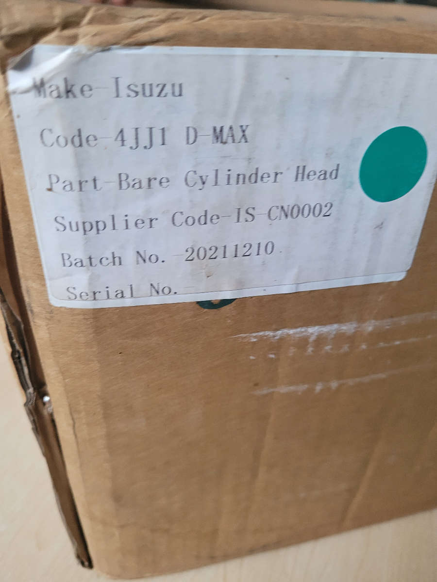 ISUZU KB 250/KB300 Bare Cylinder Head (4JJ1 /4JK1,  D-TEQ, D-MAX)