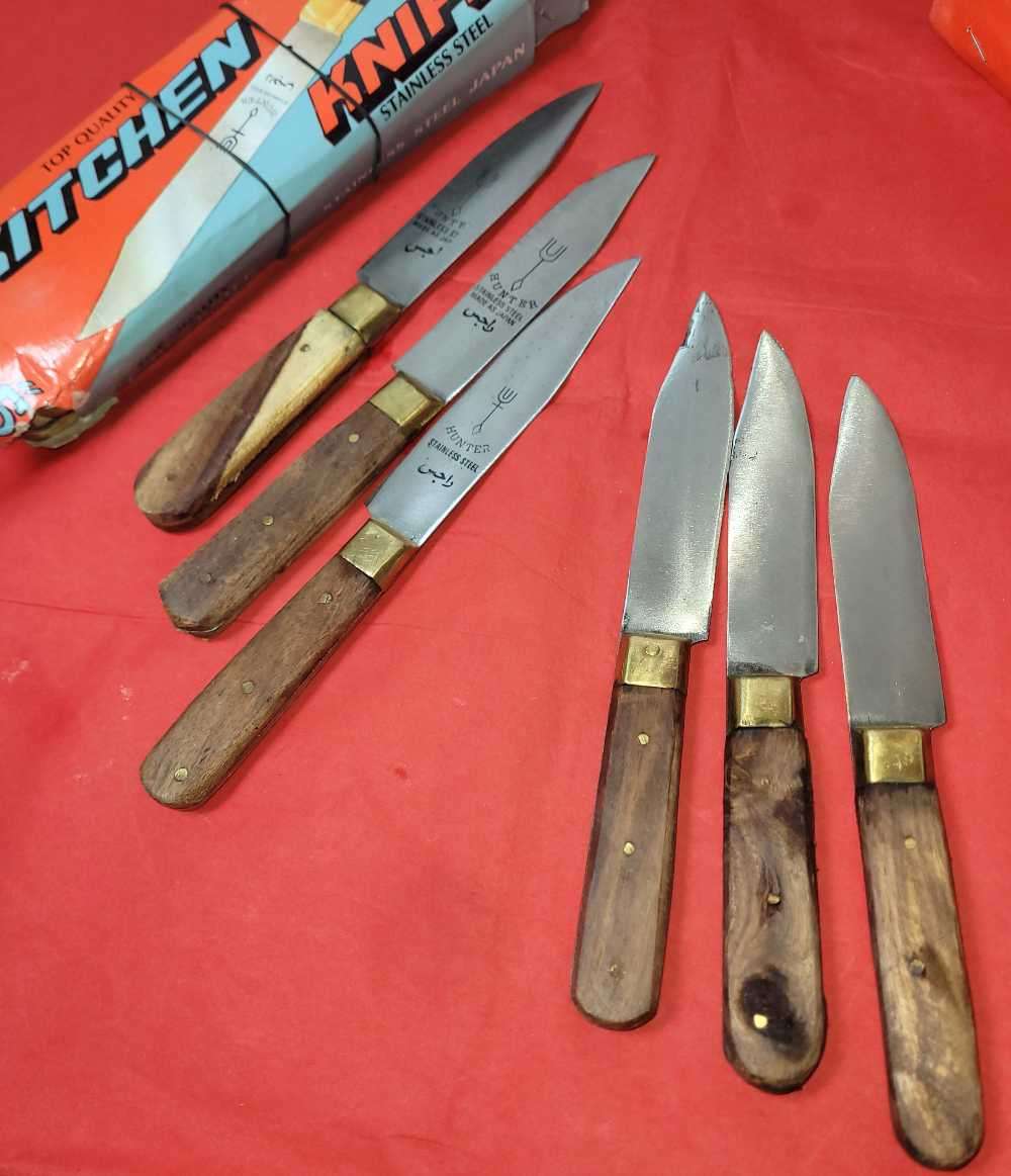 UNUSED...Japanese Super-Sharp HAND-MADE Kitchen/Bush Knives.  (Bid Per Knife -To Take 12x OR More)