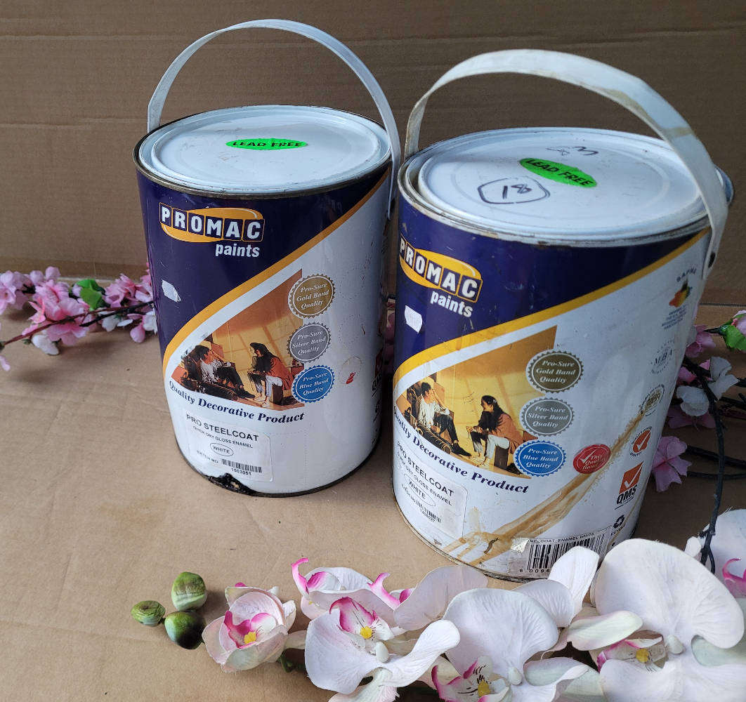 PROMAC PRO-STEEL COAT (White Colour) As Pictured. Bid Per Piece-To Take Both