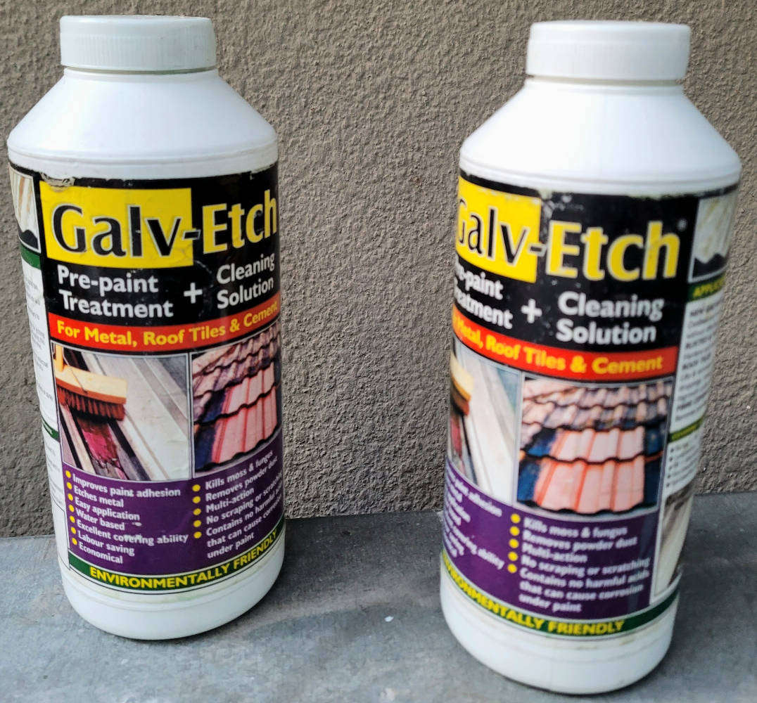 GALV-ETCH Pre-Paint Treatment For Metal, Roof Tiles & Cement (Bid Per Piece-To Take Both)