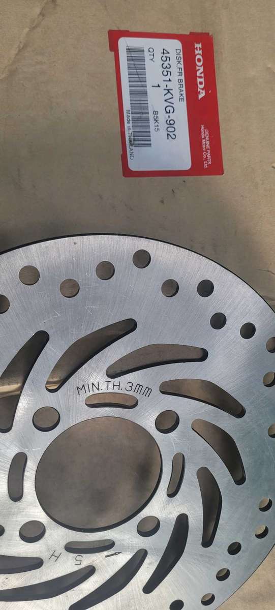 UNBOXED Genuine HONDA Front Brake Disk 45351-KVG-902 (Bid Per Piece)