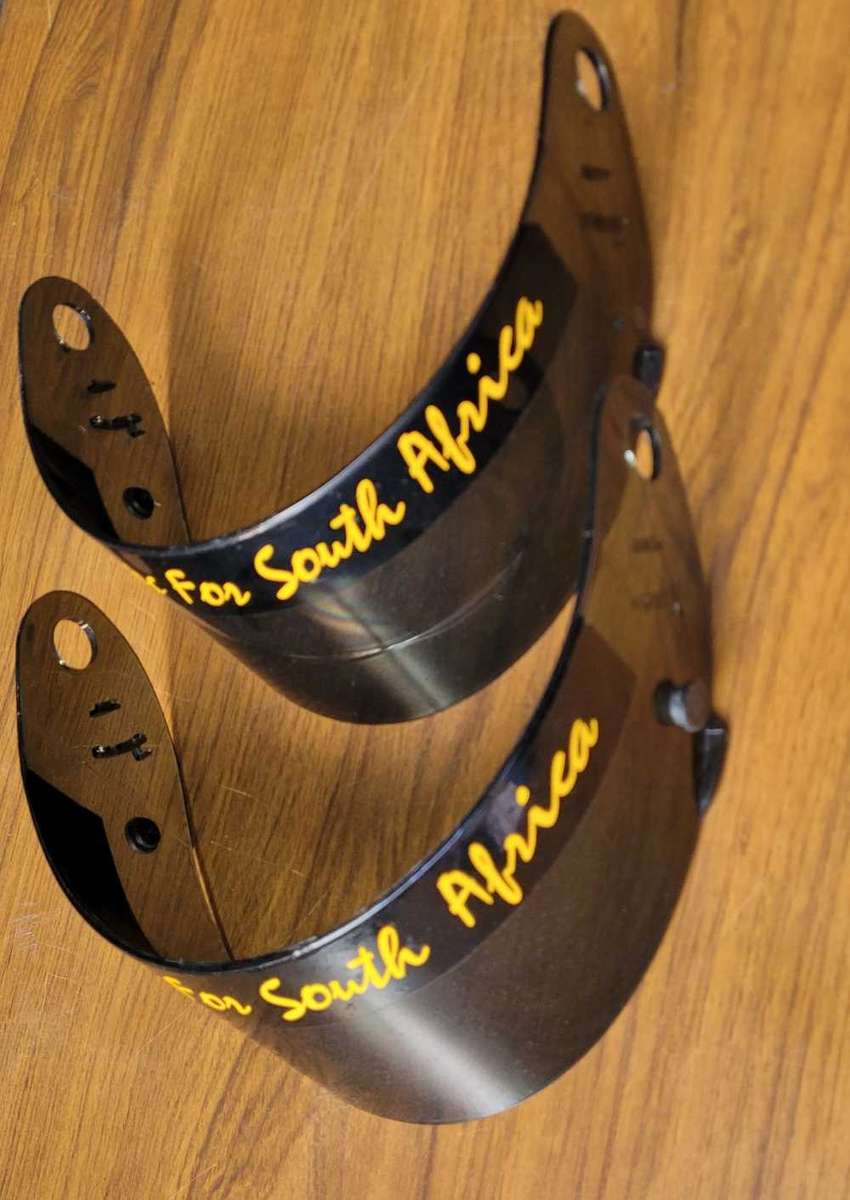 An Assortment BUNDLE Of 4x Racing Helmet Shields (Bid Per Lot)