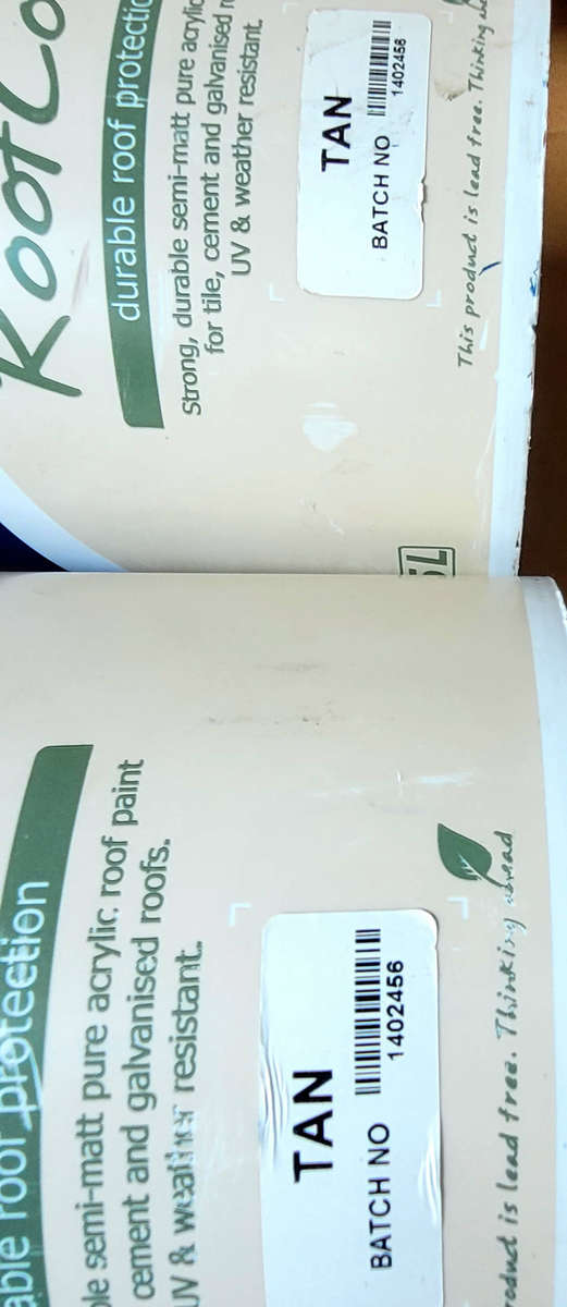 5L  PROMAC (TAN COLOUR) Roof Protection Paint (Bid Per Piece-To Take Both)