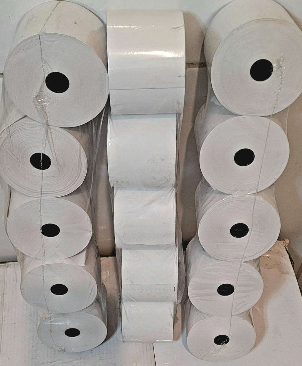 Thermal Till Rolls. NEW  (57x76)mm (Bid Per 50x Rolls)  LAST LOT...