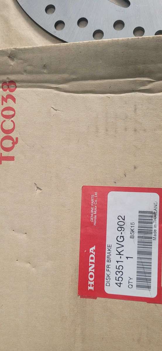 UNBOXED Genuine HONDA Front Brake Disk 45351-KVG-902 (Bid Per Piece)