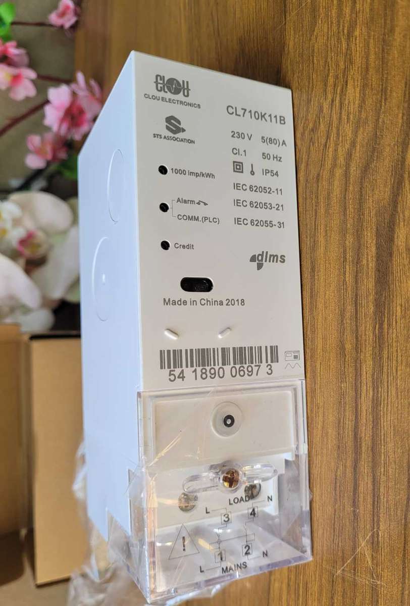 UNUSED...Single-Phase Din Rail Pre-Paid Electricity Meter (CL710K11B)