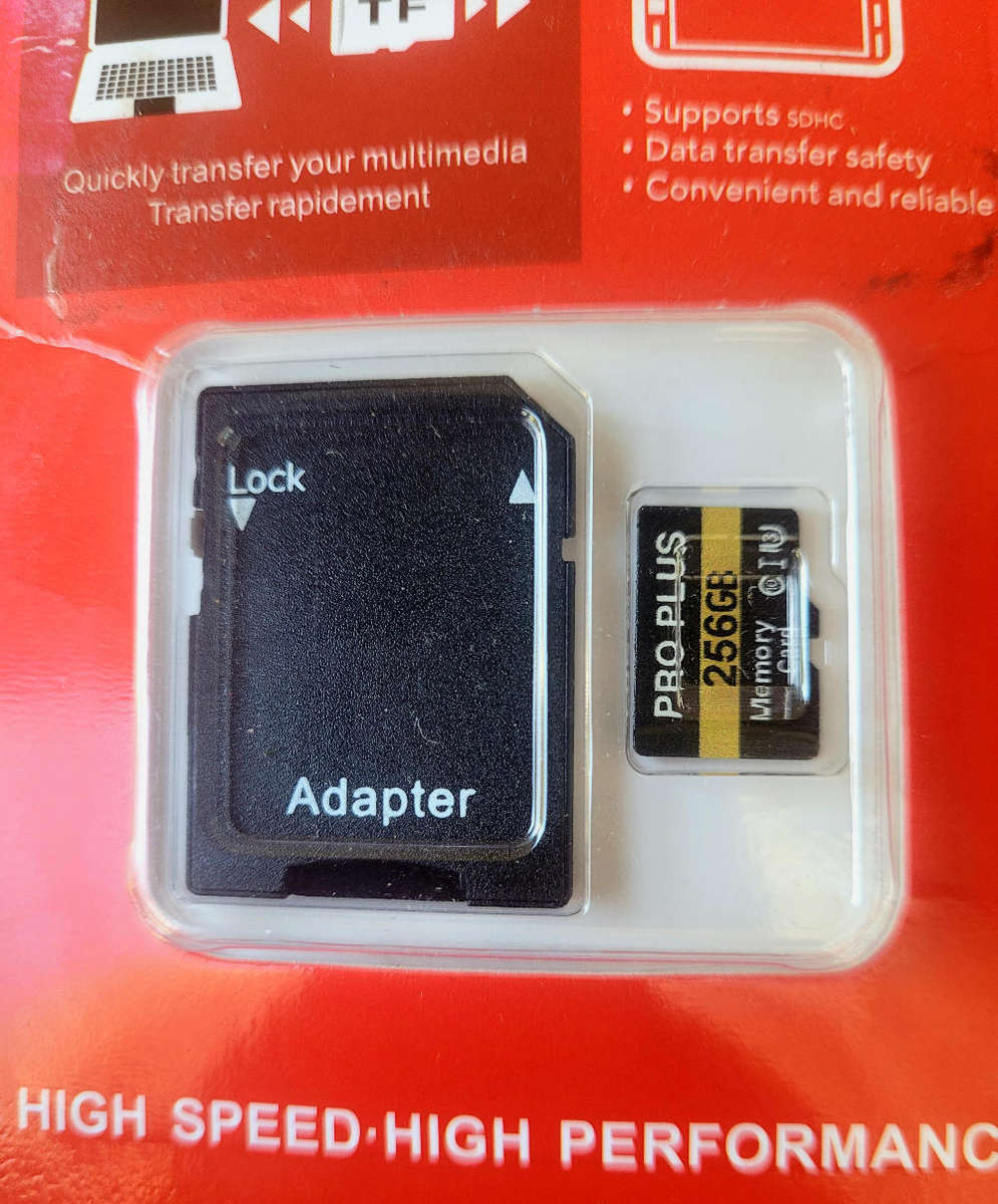 256 GB High Speed Micro SD Card (With Adaptor)