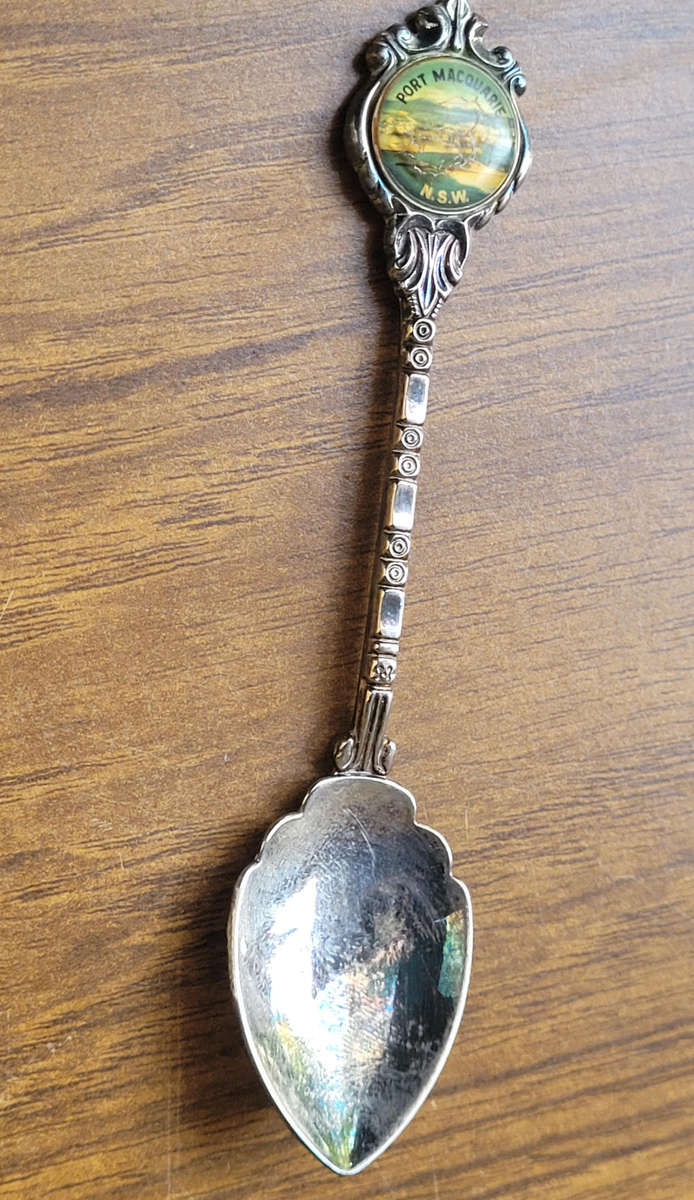 Various Souvenir  Decorative Spoons In A Velvet-Line Box (As Pictured)