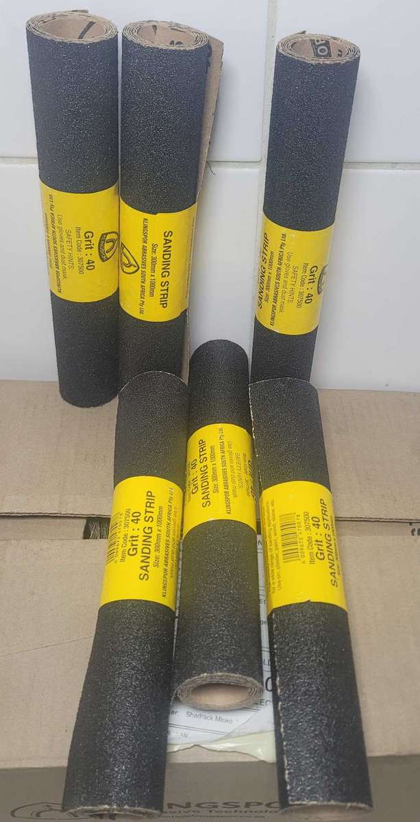 Quality (1m x 30cm) KLINGSPOR 40 Grit  Abrasive Sanding Paper (Per Piece -To Take All 10)