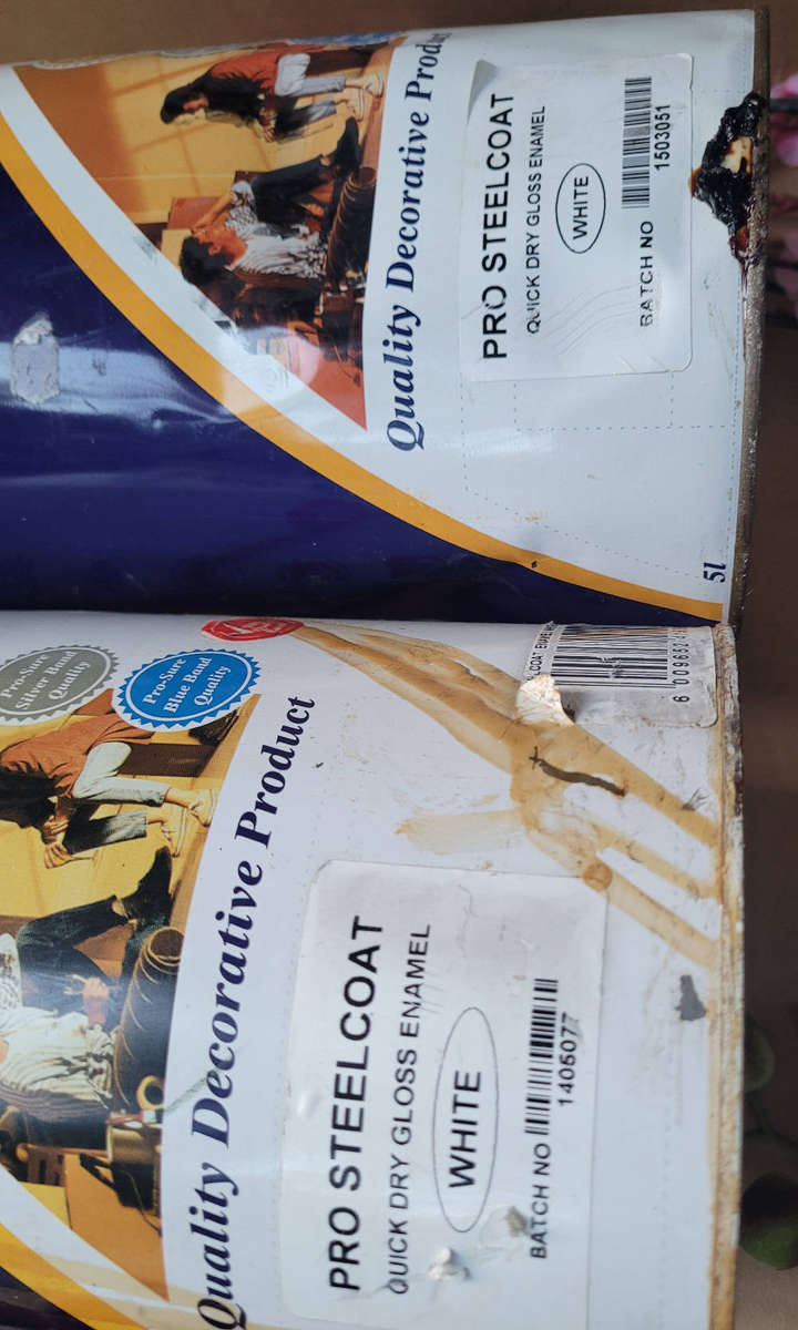 PROMAC PRO-STEEL COAT (White Colour) As Pictured. Bid Per Piece-To Take Both