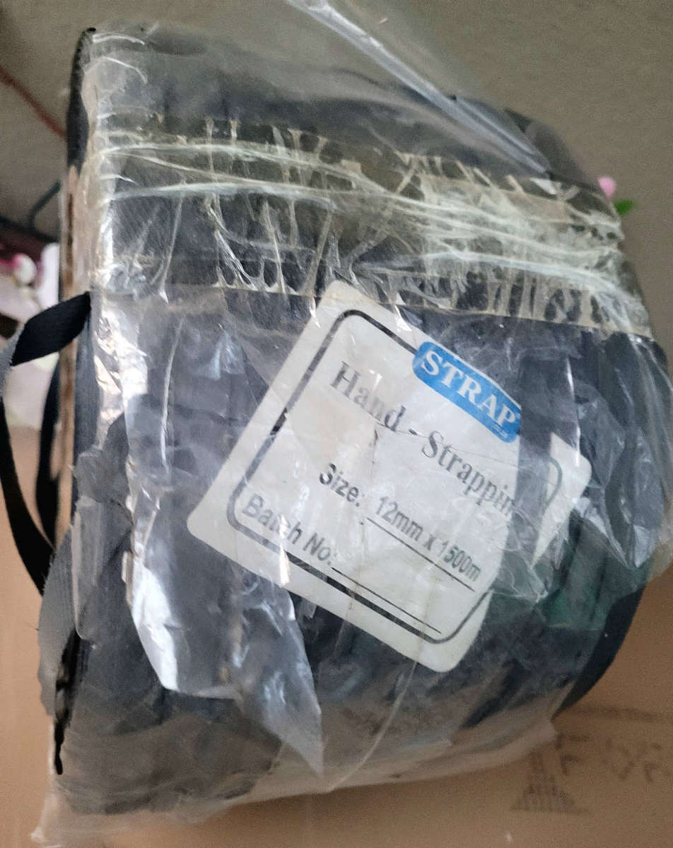 As Used...1500m x 12mm Hand Strapping Roll (In Aging Packaging-As Pictured).