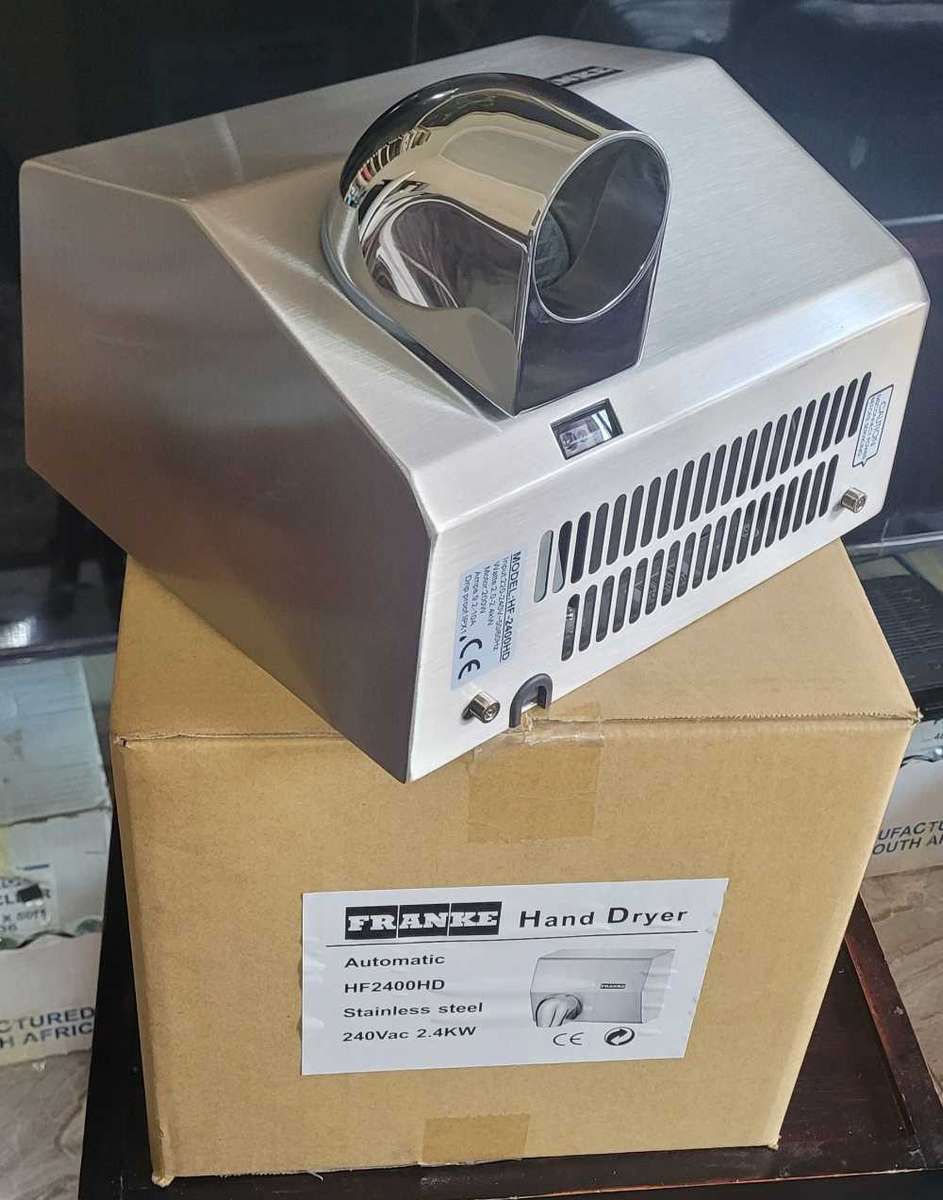 LAST ONE... Infra-red 2.4Kw Automatic Wall-Mount Hand Dryer (HF2400HD) - NO MOUNTING SCREWS