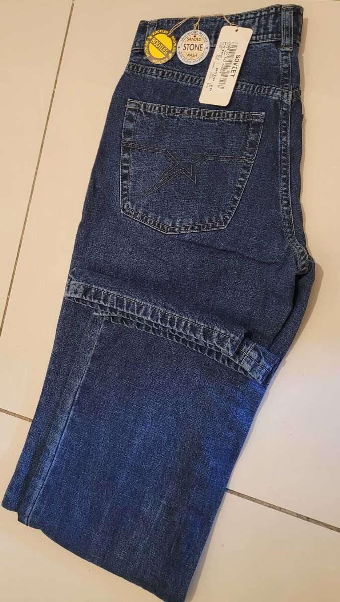 Size 31 Soviet Bootleg No.6 Stone-Wash Jeans