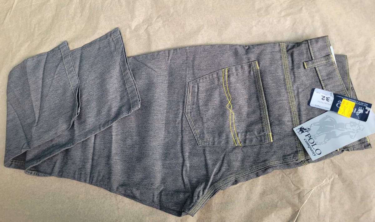 UNUSED Size 32 Triple-Stitched POLO Relaxed Fit  Jeans