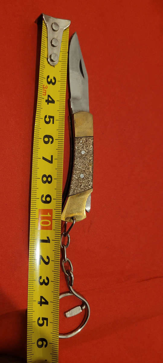 Unused.. Vintage Hand Made Brass-Capped Stainless Steel Mini Pocket Knives. (Bid Per Knife)