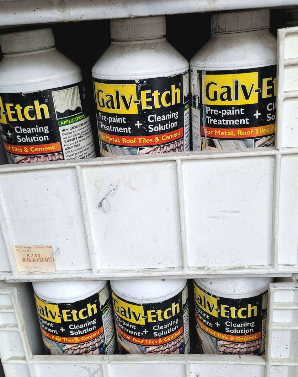 GALV-ETCH Pre-Paint Treatment For Metal, Roof Tiles & Cement (Bid Per Piece-To Take Both)