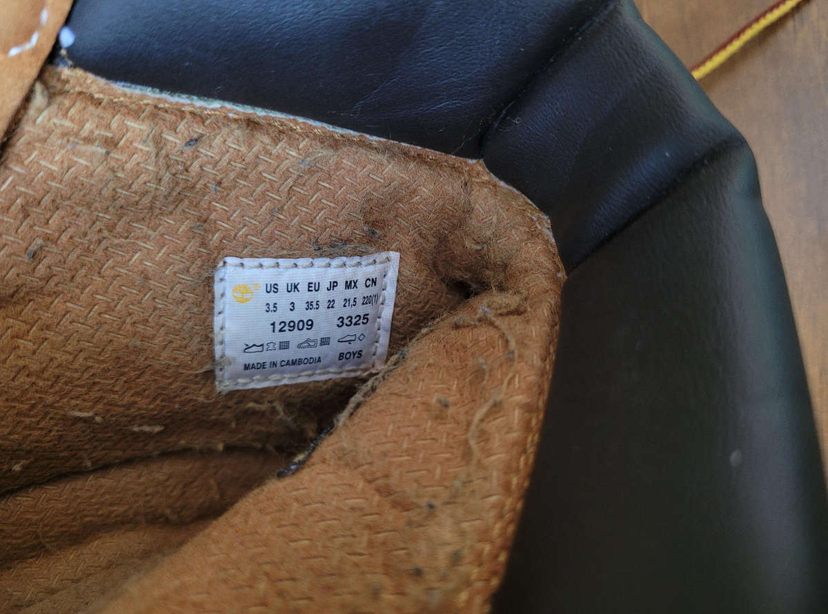 TIMBERLAND Clean-Used Quality Genuine Leather Boots  (UK 3 )